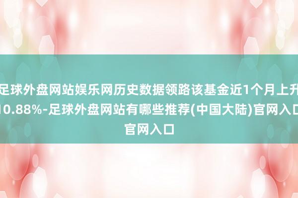 足球外盘网站娱乐网历史数据领路该基金近1个月上升10.88%-足球外盘网站有哪些推荐(中国大陆)官网入口