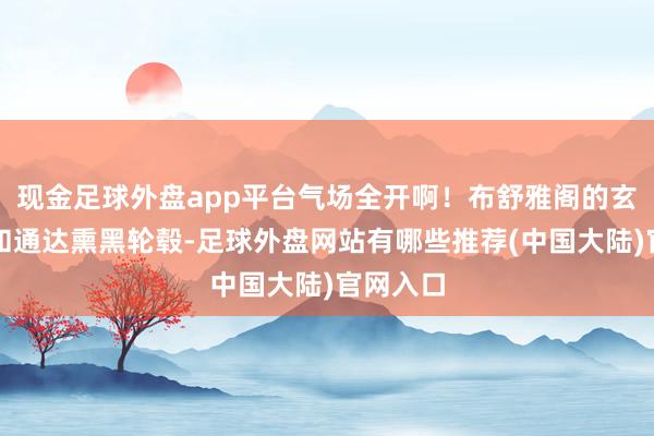 现金足球外盘app平台气场全开啊！布舒雅阁的玄色饰条和通达熏黑轮毂-足球外盘网站有哪些推荐(中国大陆)官网入口